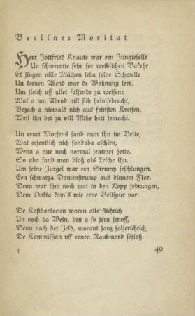 Berliner Moritat
