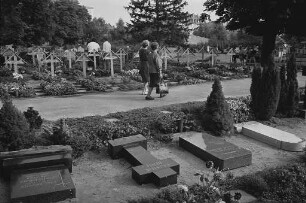 Verwüstungen auf dem Mühlburger Friedhof