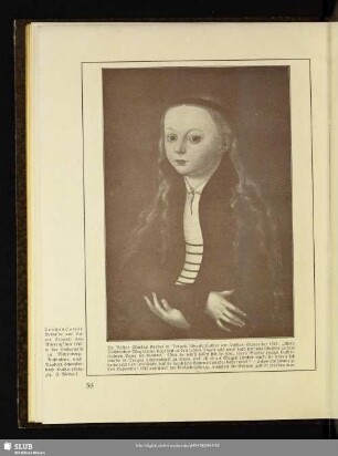 Lenchen Luther. Gemälde von Lucas Cranach dem Älteren um 1540