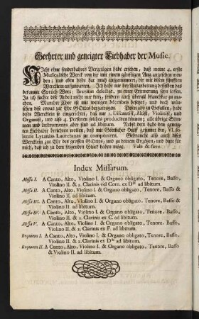 Index Missarum.