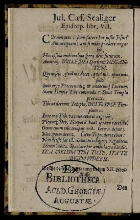 Jul. Caes. Scaliger Epidorp. libr. VII.