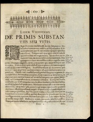 Liber Vigesimus, De Primis Substantiis Seu Vitis.