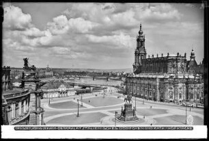 Dresden, Theaterplatz mit Katholischer Hofkirche