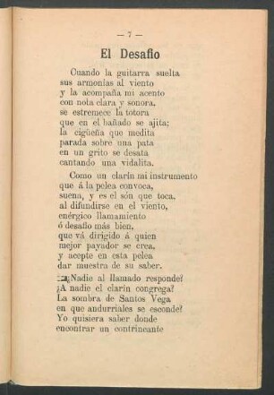 El desafío