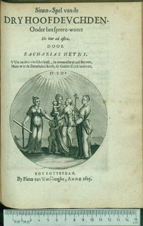 Sinne-Spel van de Dry Hoofdevchden Onder het spreec-woort Sic itur ad astra