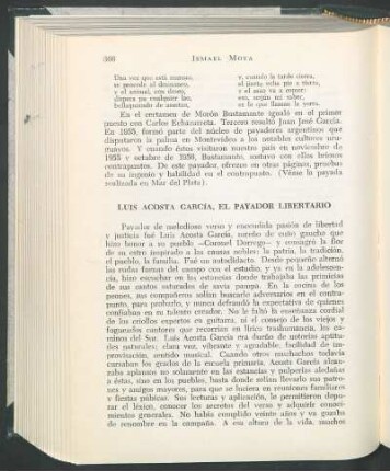 Luis Acosta García, el payador libertario.