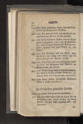 In Oelfarben gemahlte Stücke