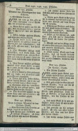 Der 143. Psalm. In Todes-Noth