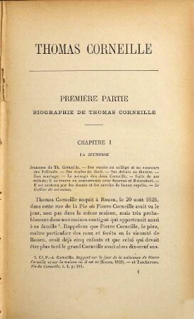 Thomas Corneille, sa vie et son théâtre : thèse
