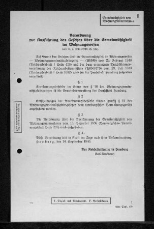 1 Gemeinnützigkeit von Wohnungsunternehmen