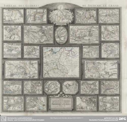 Tableau Des Guerres De Frédéric Le Grand
