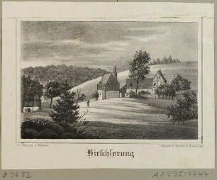 Ortsansicht von Hirschsprung (Altenberg), aus Sachsens Kirchen-Galerie von Hermann Schmidt