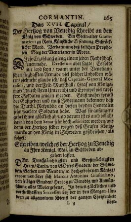 Das XVII. Capitul.