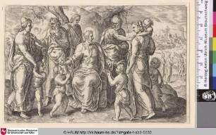 [Die Segnung der Kinder; Christ blessing the little children]