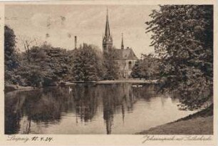 Leipzig, Johannapark mit Lutherkirche