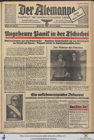 24./25.09.1938 (Samstag/Sonntag-Ausgabe)