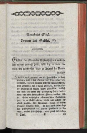 Vierzehntes Stück. Traum des Galilei
