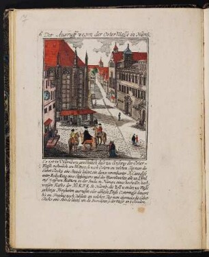 6 Der Ausruff wegen der Oster Messe in Nürnb. - Rathaus Nürnberg, Nürnberg; Sankt Sebald, Nürnberg