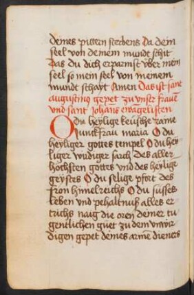 Gebet zu Maria und Johannes dem Evangelisten