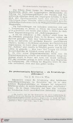 17: Die photochemische Solarisation - ein Entwicklungsphänomen?