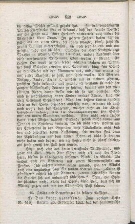 14. Zusätze und Bemerkungen zu frühern Aufsätzen.
