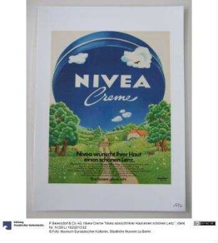 Nivea-Creme "Nivea wünscht Ihrer Haut einen schönen Lenz."