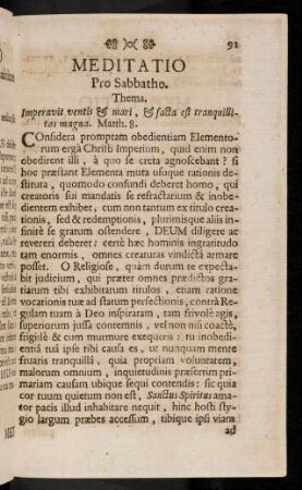 91-102, Meditatio Pro Sabbatho; ...