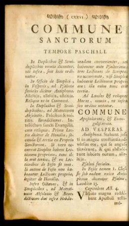 Commune Sanctourm Tempore Paschali