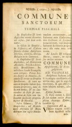 Commune Sanctourm Tempore Paschali