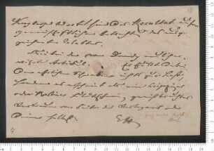 Brief von Julius Eduard Hitzig an Adelbert von Chamisso