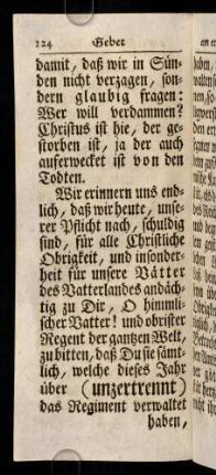 124-127, Wir erinnern uns endlich, daß wir heute, ...