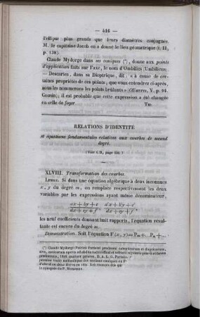 Relations d´identité.