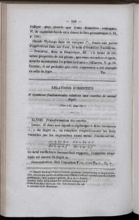 Relations d´identité.