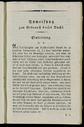 Anweisung zum Gebrauch dieses Buchs.