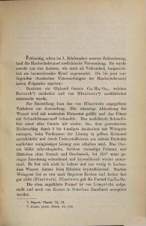 Die Bestandteile der Hauhechelwurzel (Ononis spinosa)