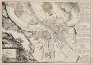 Grundriß von der Churfürstlichen Sächsischen Hauptstadt Dresden gefertigt im Jahre 1794, 1:13 000, Handzeichnung, 1794