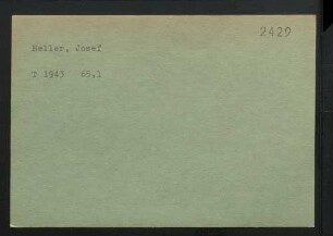 Heller, Josef