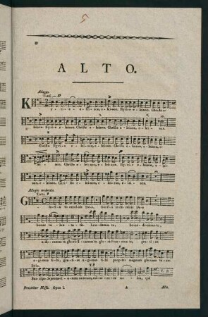 1-3, Alto. Missa in D.