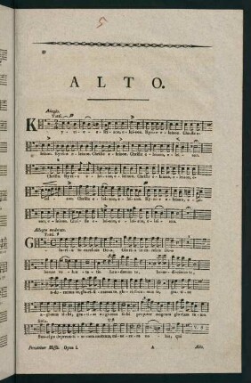 1-3, Alto. Missa in D.