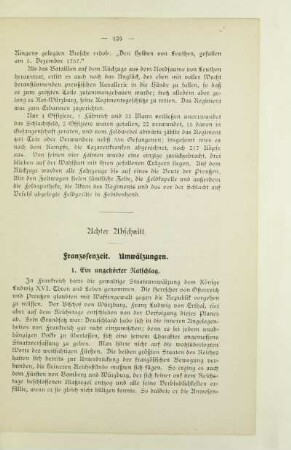 Achter Abschnitt. Franzosenzeit. Umwälzungen