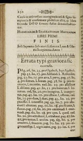 Errata typi graviora sic emenda