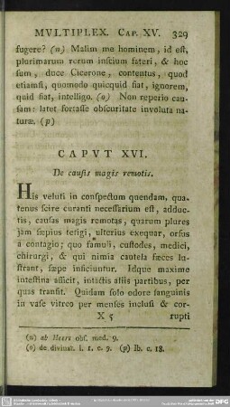 Caput XVI. De causis magis remotis