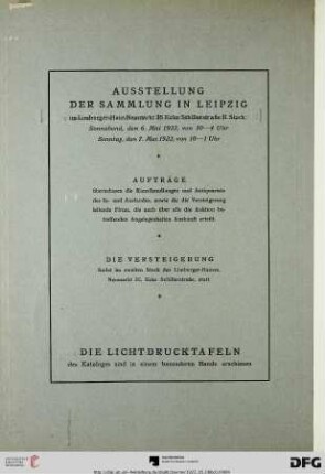 Ausstellung der Sammlung in Leipzig