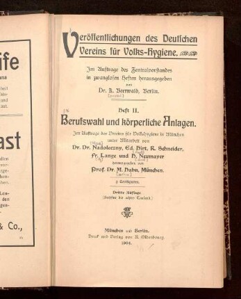 Berufswahl und körperliche Anlagen