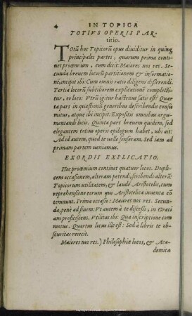 Totius Operis Partitio