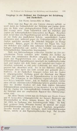 20: Vorgänge in der Netzhaut des Fischauges bei Belichtung und Dunkelheit