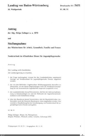216: Landtag Baden-Württemberg, Beilagen, 1991, Bd. 39