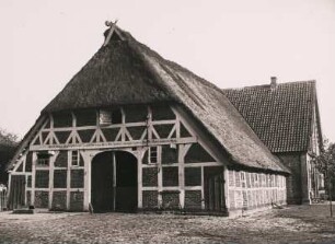 Altes niedersächsisches Bauernhaus aus dem "Land Hadeln" zwischen Hamburg und Cuxhaven