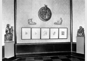 Blick in die Ausstellung "Schätze der Weltkultur von der Sowjetunion gerettet" vom 02. Nov. 1958 - 12. Apr. 1959 in der Nationalgalerie