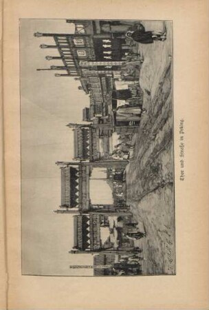 Thor und Straße in Peking
